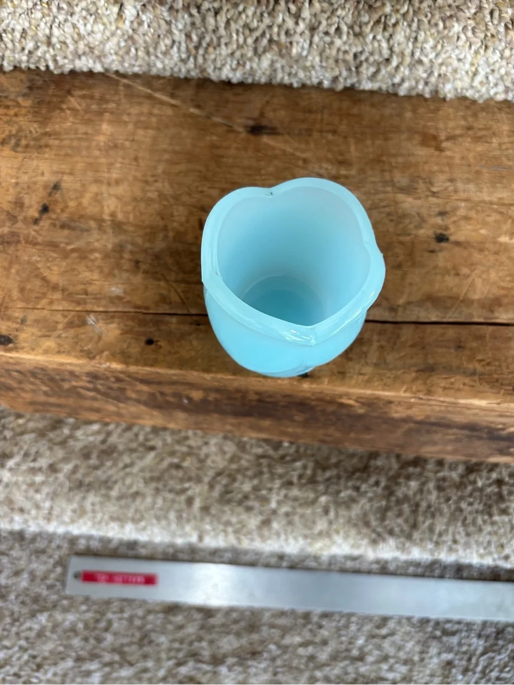 Fenton Blue Tulip Glass Votive Holder - Home Accents